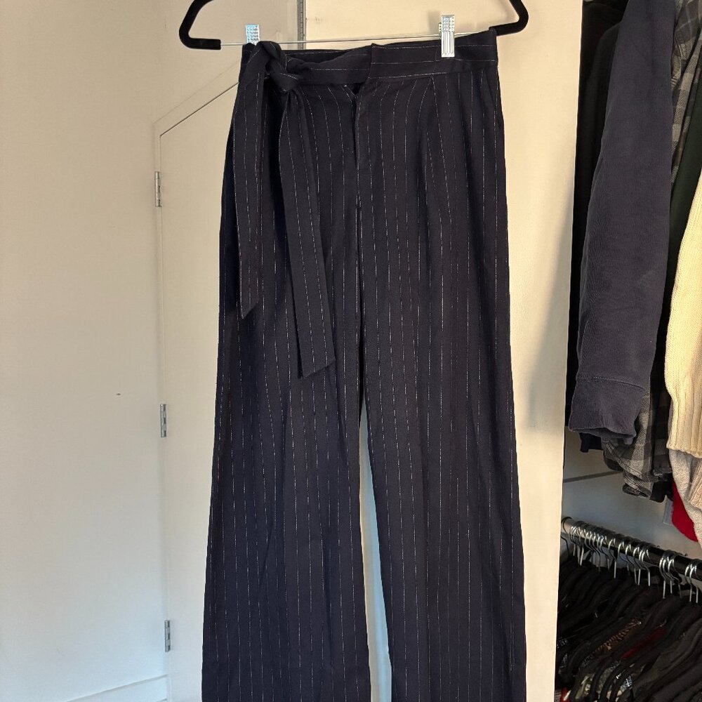 Halogen Pinstripe Wide Leg Pants